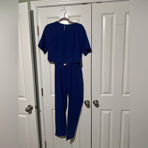 French Connection Pants - French Connection Size 2 Cobalt Blue Romper